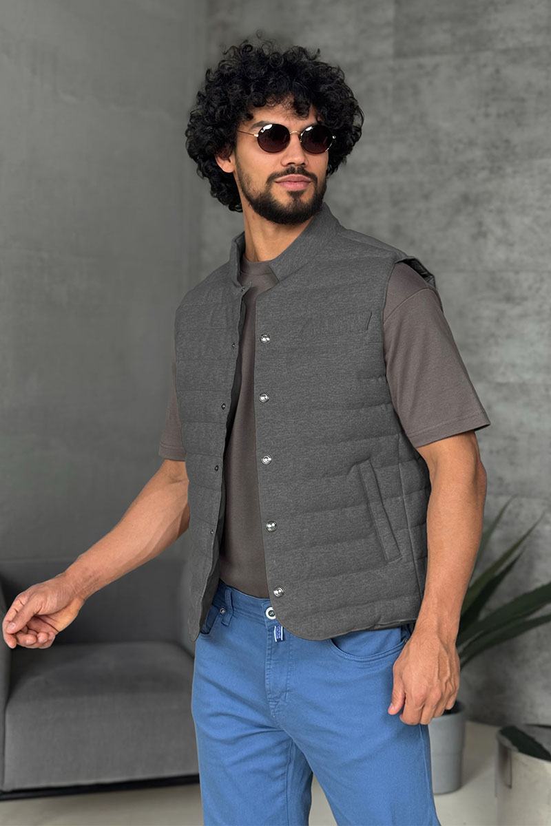 Loro Piana Мужской серый жилет 