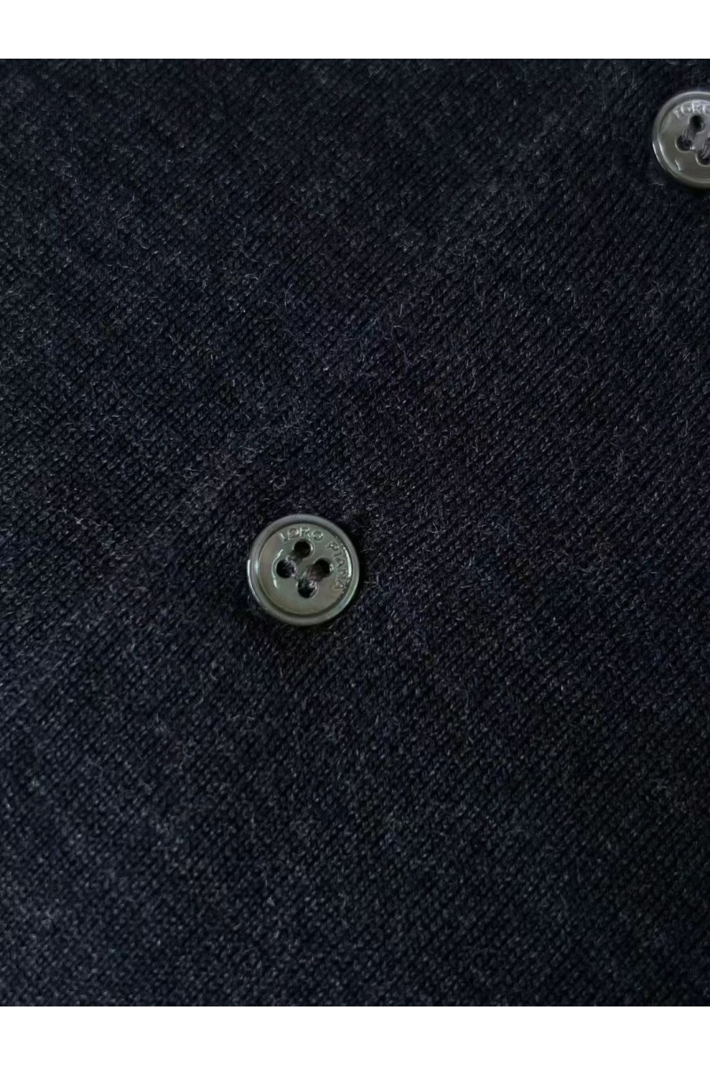 Loro Piana Поло с длинным рукавом Premium - Black Flower Gray