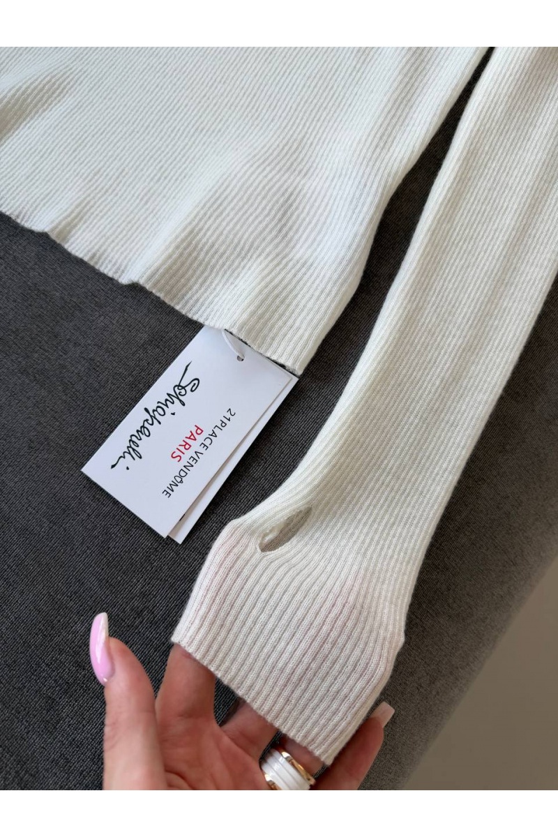 Schiaparelli Женский трикотажный лонгслив premium - White