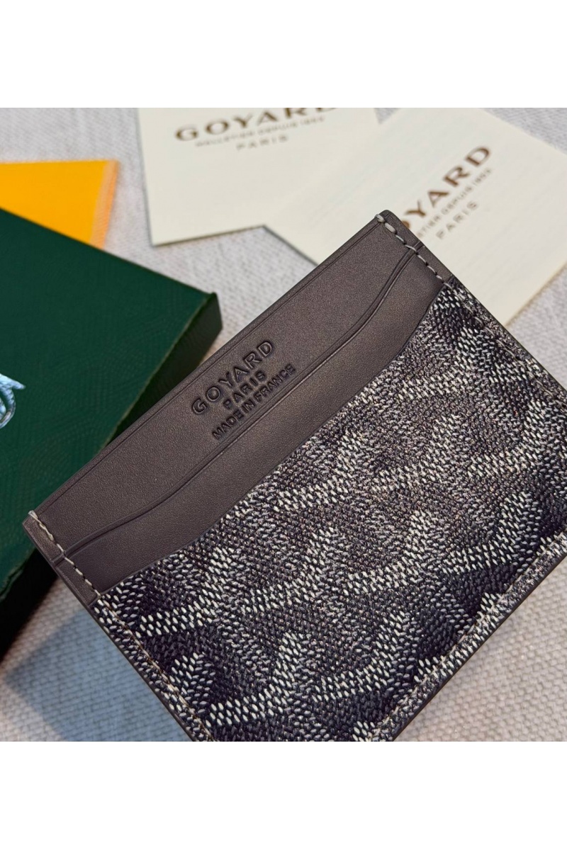 Designer Clothing Кожаный кардхолдер Goyard Saint Sulpice premium 10.5x7 см