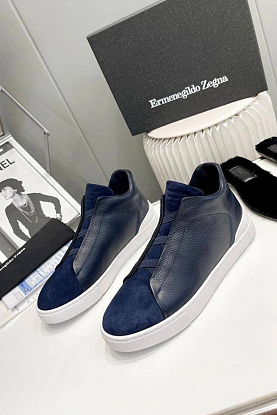Кроссовки с мехом Triple Stitch - Navy