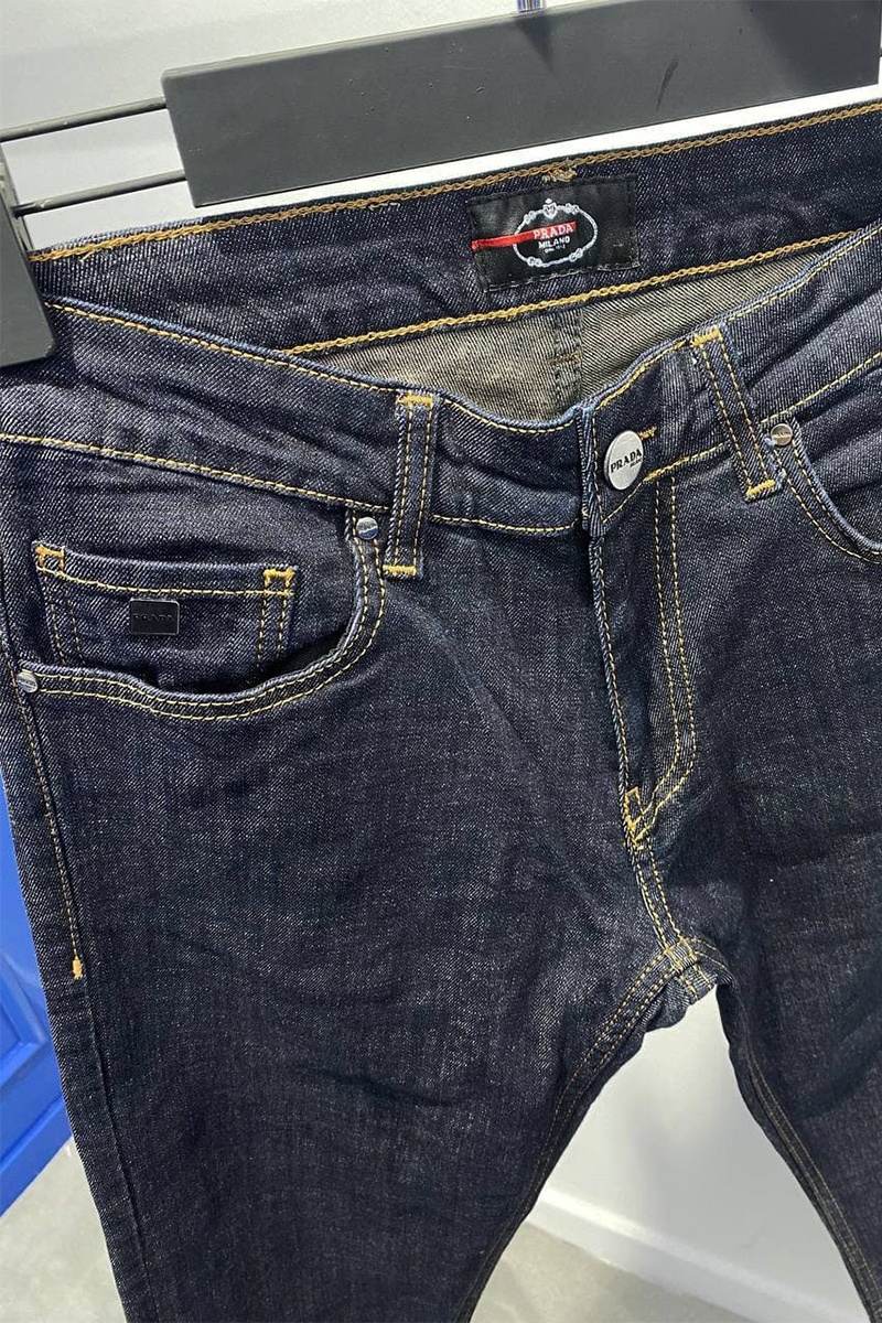 Prada Мужские тёмно-синие джинсы 