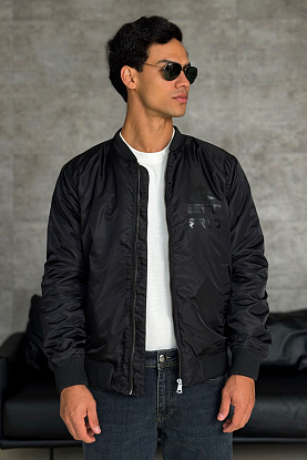 Бомбер чёрного цвета paisley pattern