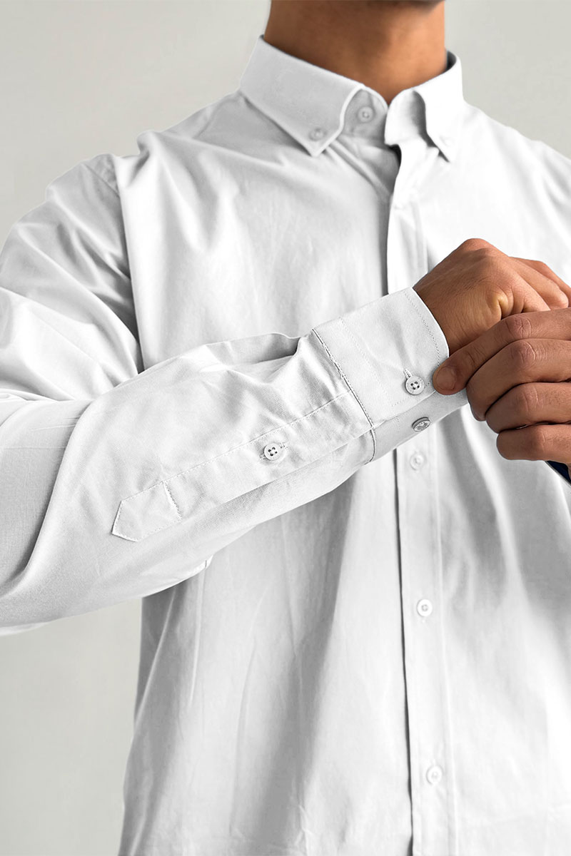 Paul & Shark Рубашка белого цвета logo-embroidered