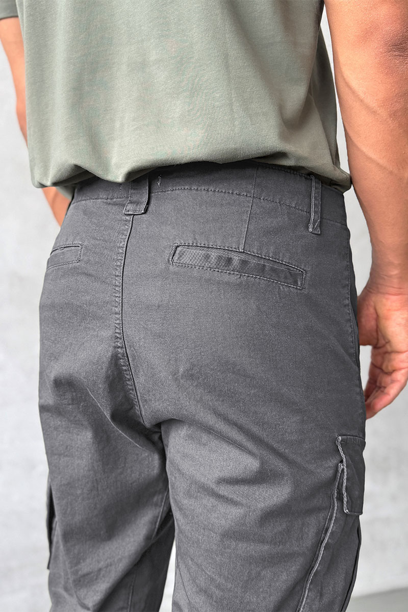 C.P. Company Серые мужские штаны-карго Lens detail