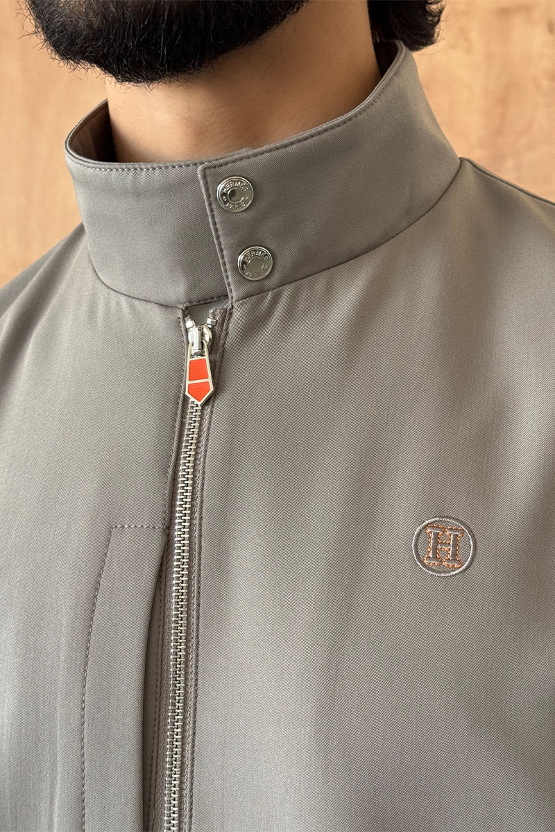 Hermes Мужская серая куртка 