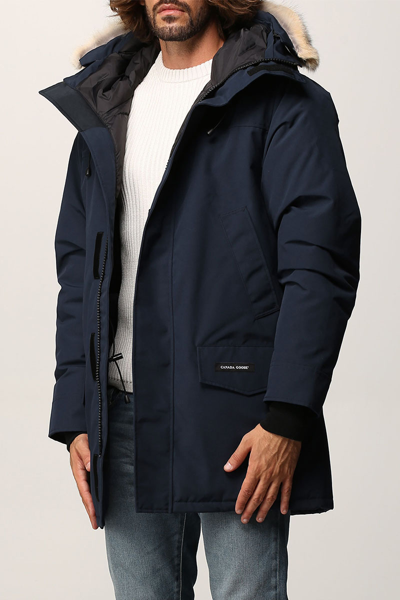 Canada Goose Утеплённая парка тёмно-синего цвета Langford