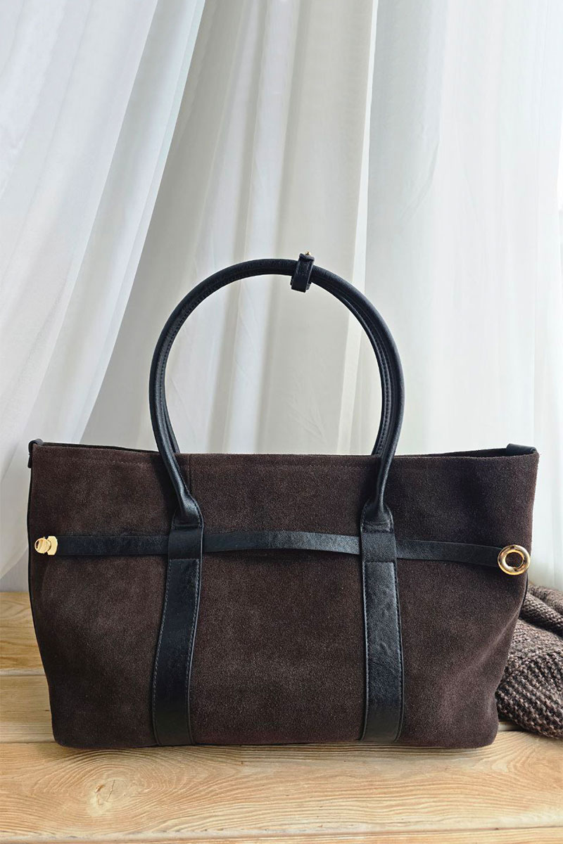 Loro Piana Замшевая сумка 38x26 см