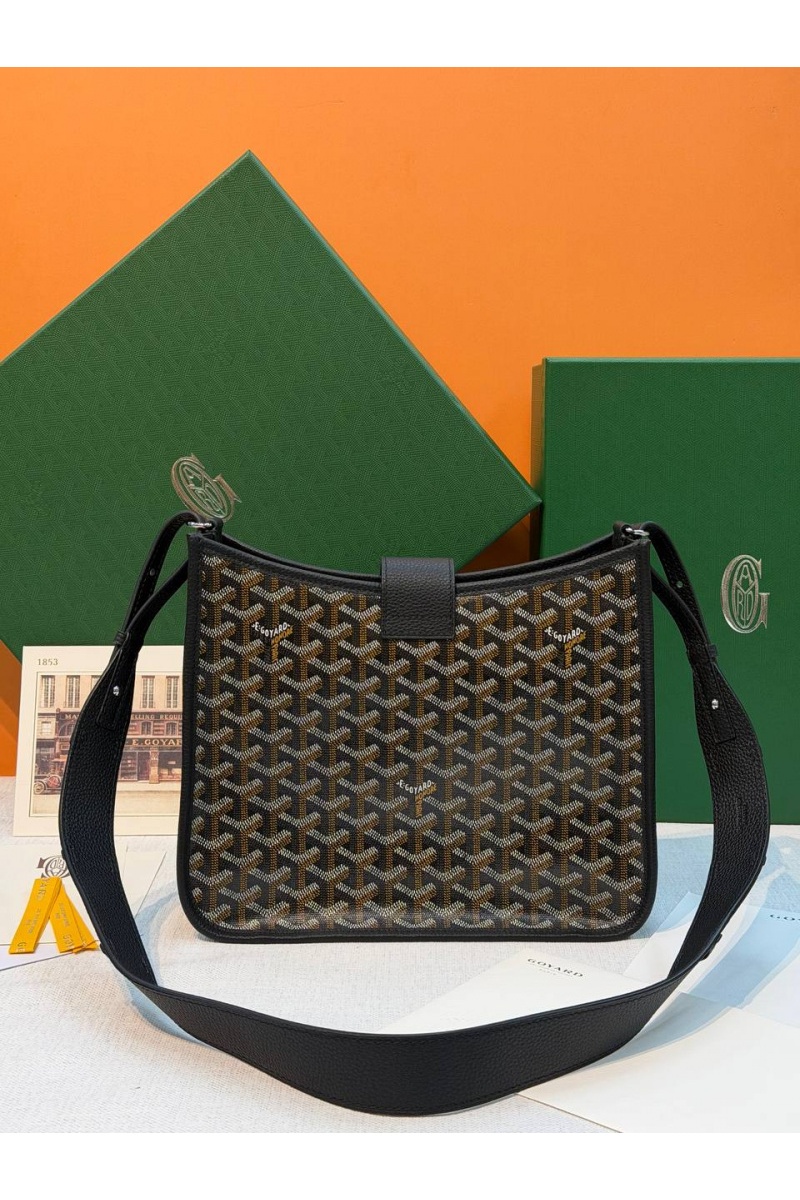 Designer Clothing Кожаная сумка Goyard Musette PM premium 28x22x10 см