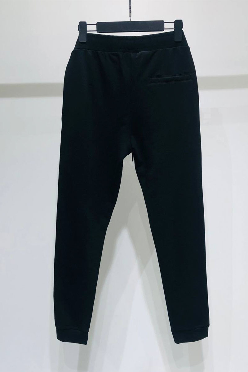 Versace Мужские чёрные штаны Greca-detail