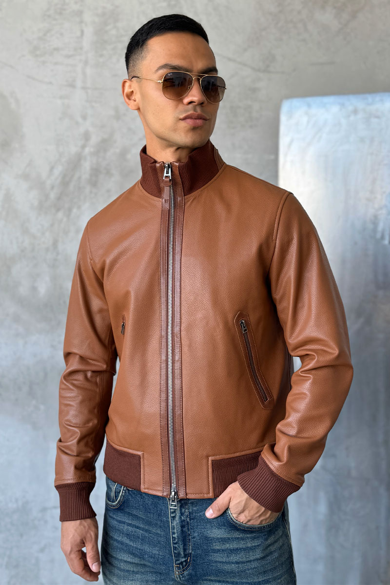 Tom Ford Мужская кожаная куртка Premium