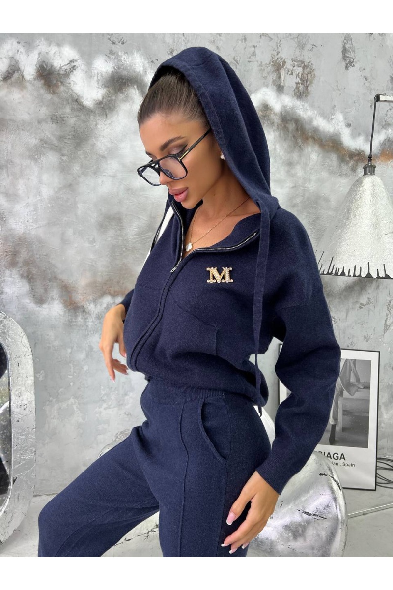 Designer Clothing Женский cиний костюм Max Mara