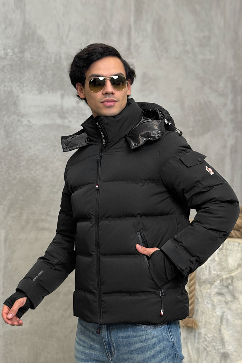 Moncler Мужской чёрный пуховик Grenoble Montgetech