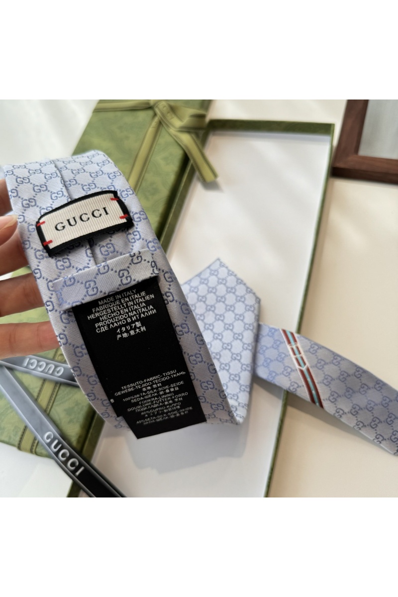 Gucci Галстук GG Monogram premium 146x7 см - Blue