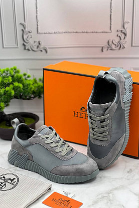 Мужские замшевые кроссовки Bouncing - Grey