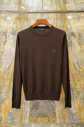 Мужской коричневый джемпер premium