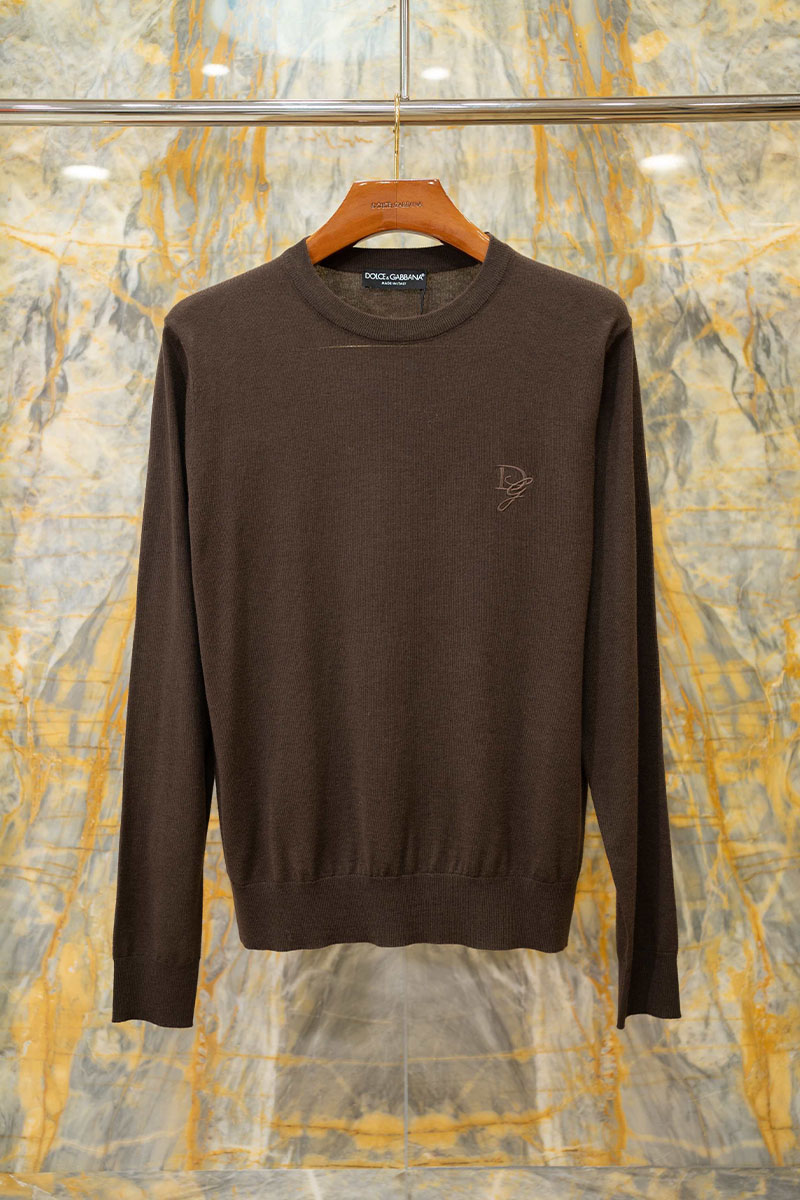 Dоlсе & Gаbbаnа Мужской коричневый джемпер premium