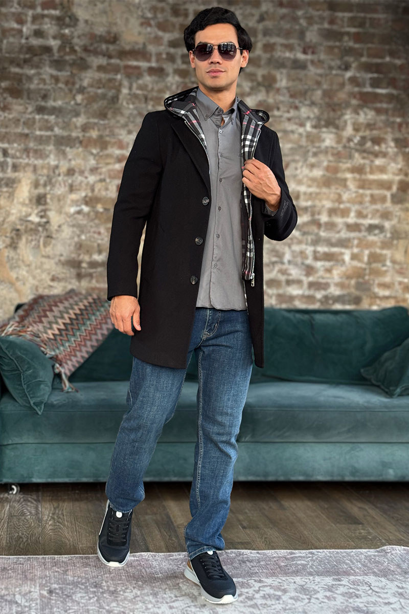 Burberry Мужское пальто London England - Black