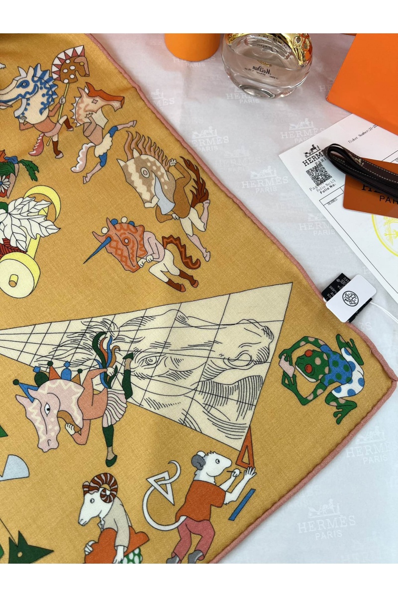 Hermes Платок Academia Hippica premium 140x140 см