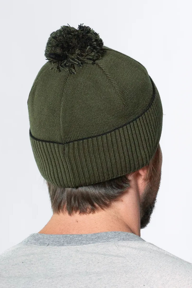 Paul & Shark Шапка на флисе logo-badge - Khaki 