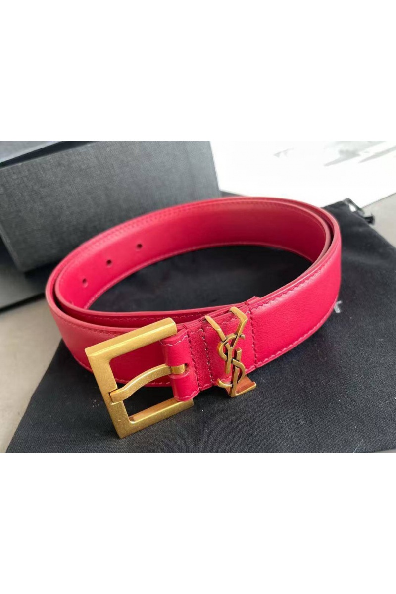 Yves Saint Laurent Кожаный ремень (ширина 3 см)