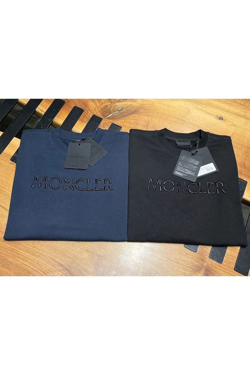 Moncler Чёрный оверсайз свитшот logo-embroidered