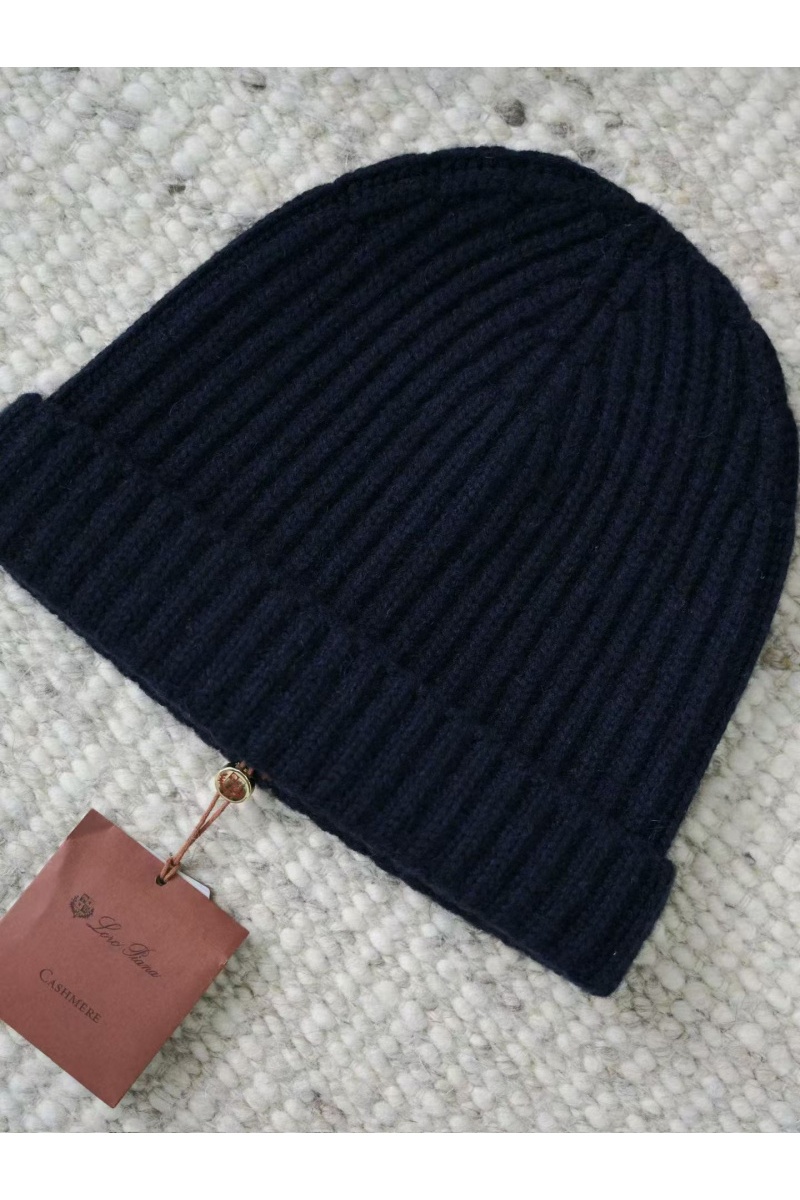 Loro Piana Кашемировая шапка premium -  Dark Blue