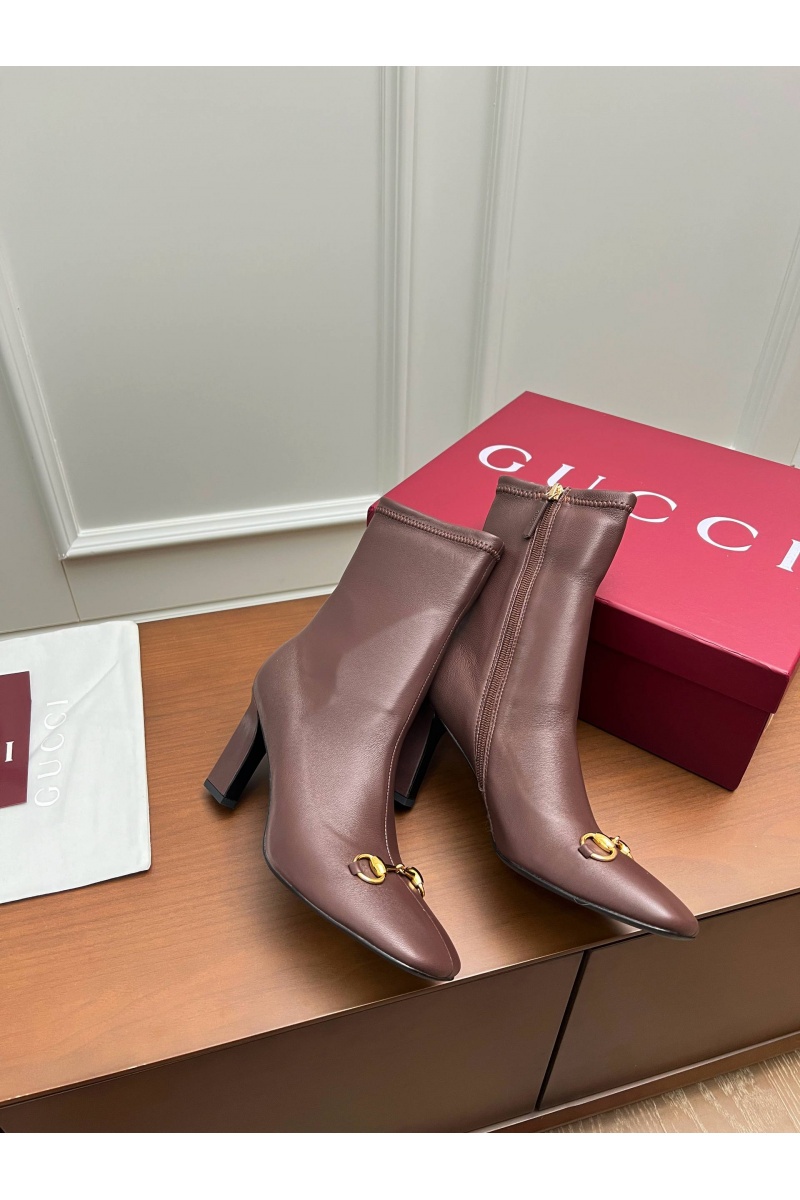 Gucci Женские кожаные сапоги Signora premium