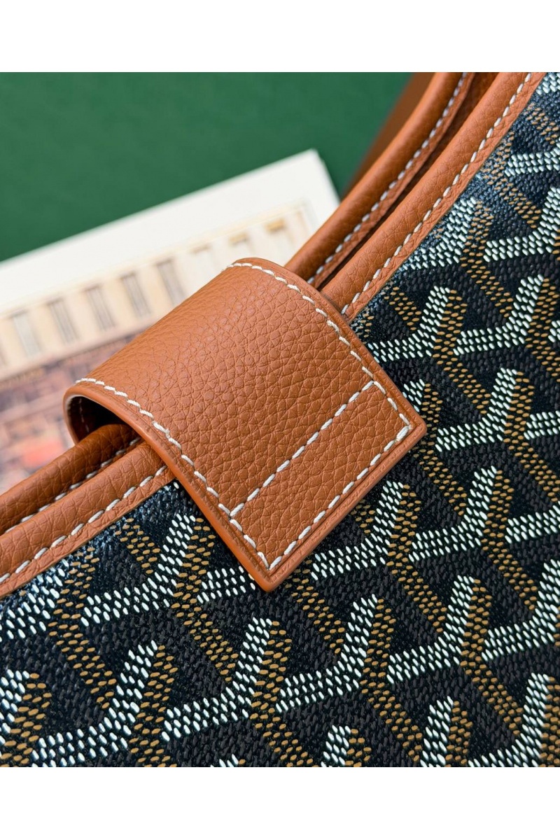Designer Clothing Кожаная сумка Goyard Musette PM premium 28x22x10 см