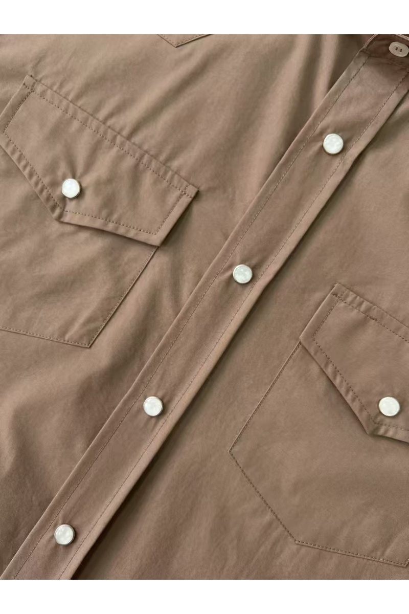 Designer Мужская бежевая рубашка Premium