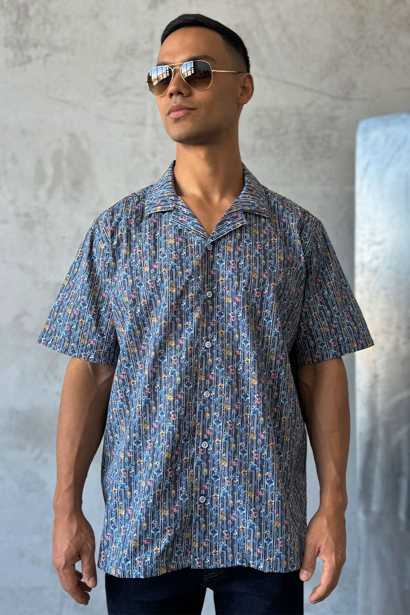 Dоlсе & Gаbbаnа Мужская чёрная рубашка floral-print 