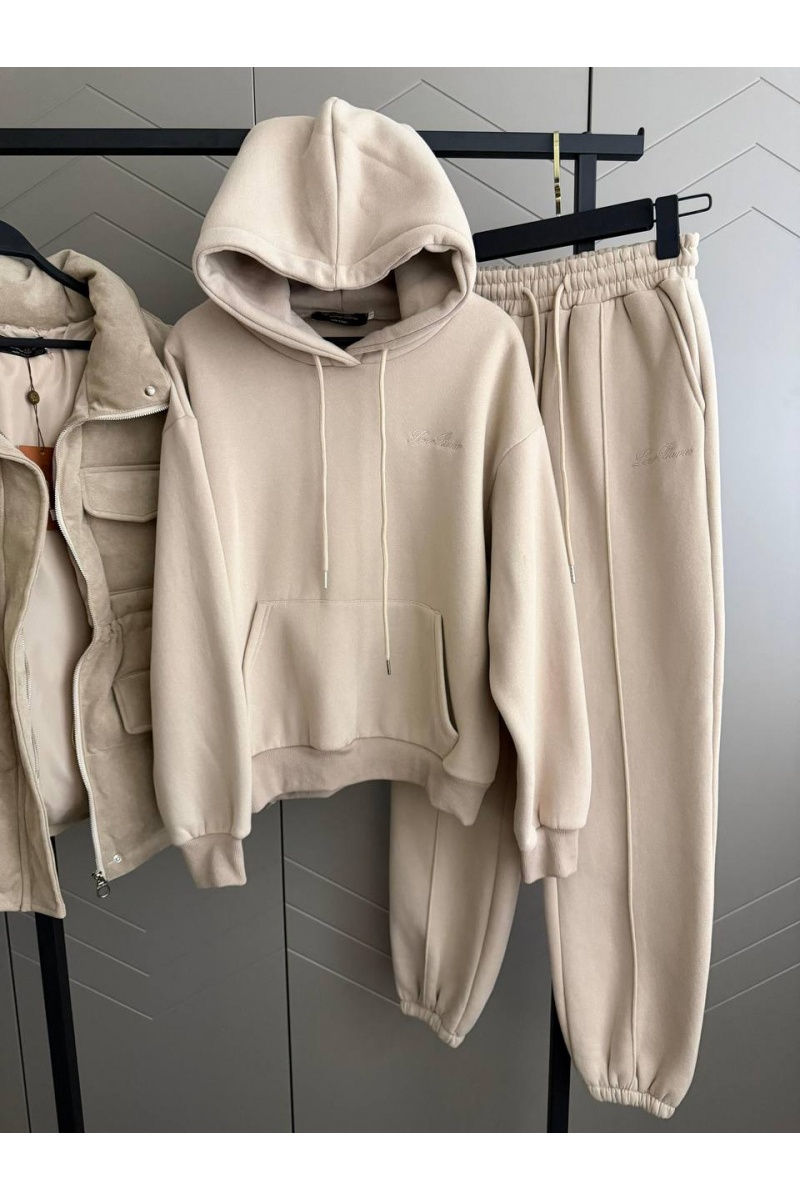 Loro Piana Женский костюм тройка на флисе premium - Beige