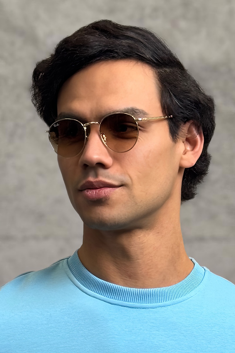 Ray Ban Солнцезащитные очки New Round - Brown