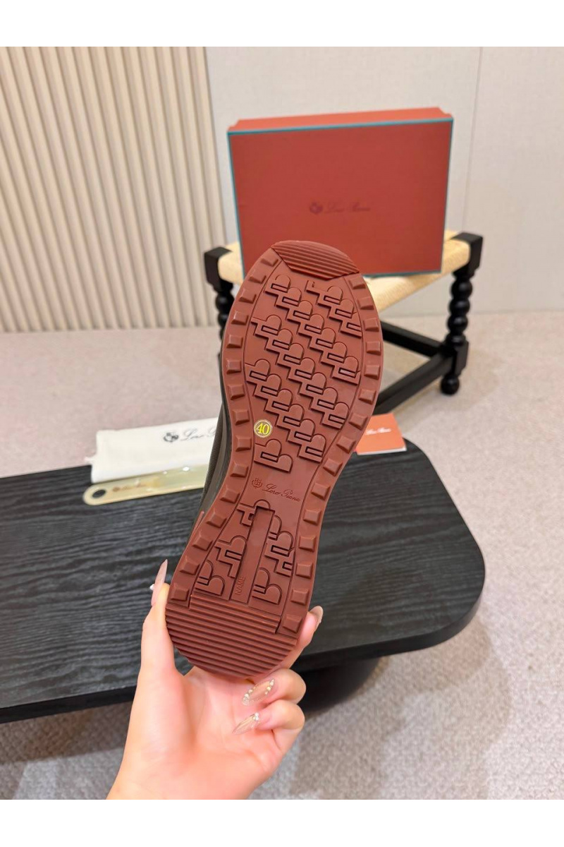 Loro Piana Кроссовки с мехом Week End Walk Evo premium