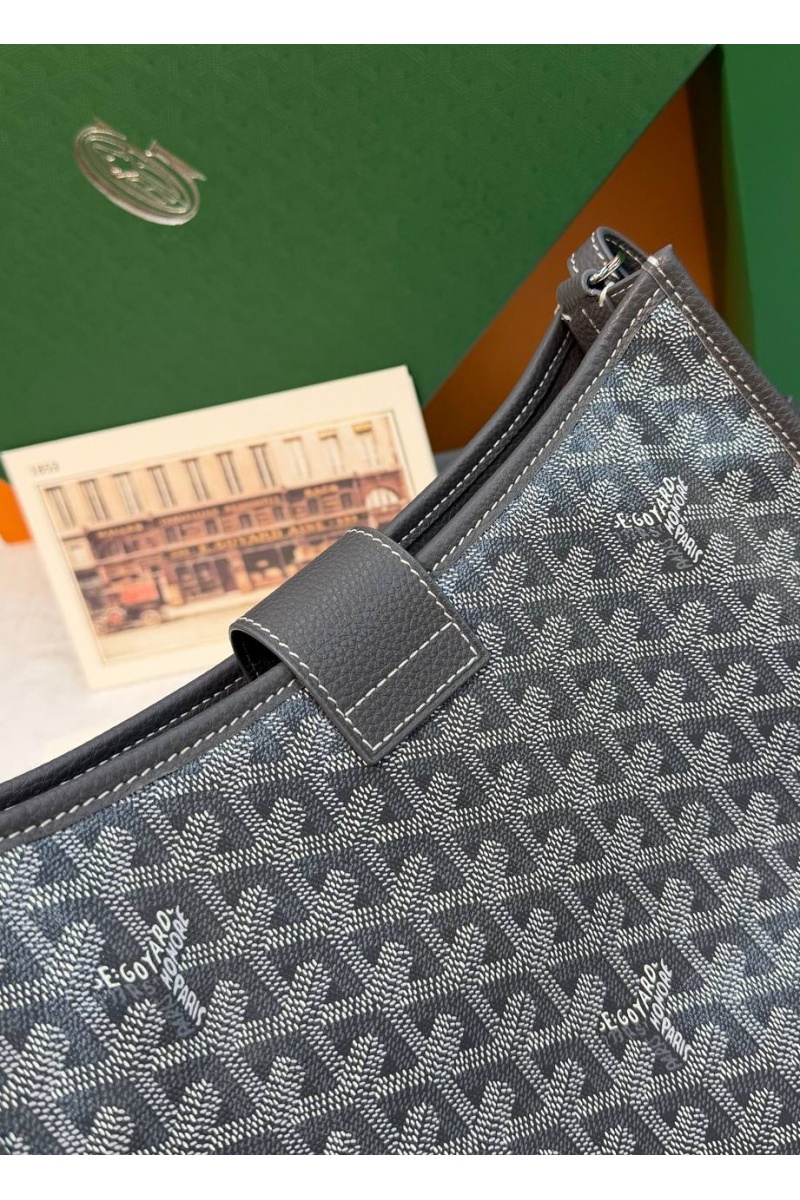 Designer Clothing Кожаная сумка Goyard Musette PM premium 28x22x10 см
