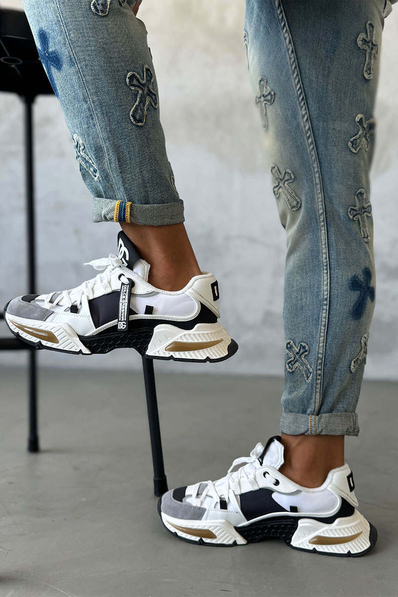 Chrome Hearts Мужские светло-синие джинсы