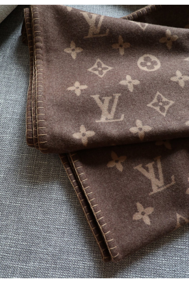 Lоuis Vuittоn Плед Neo Monogram premium 140x180 см - Brown