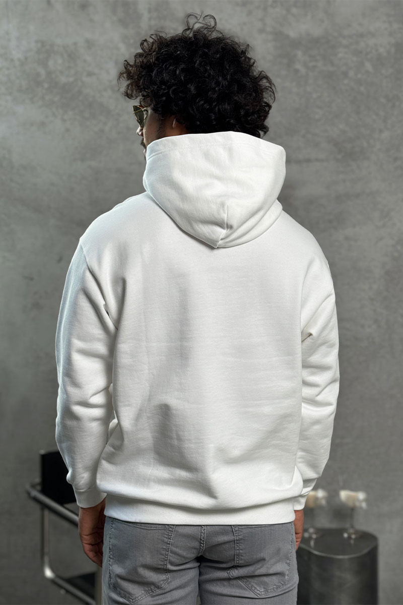 Balenciaga Белое худи Paris logo-embroidered