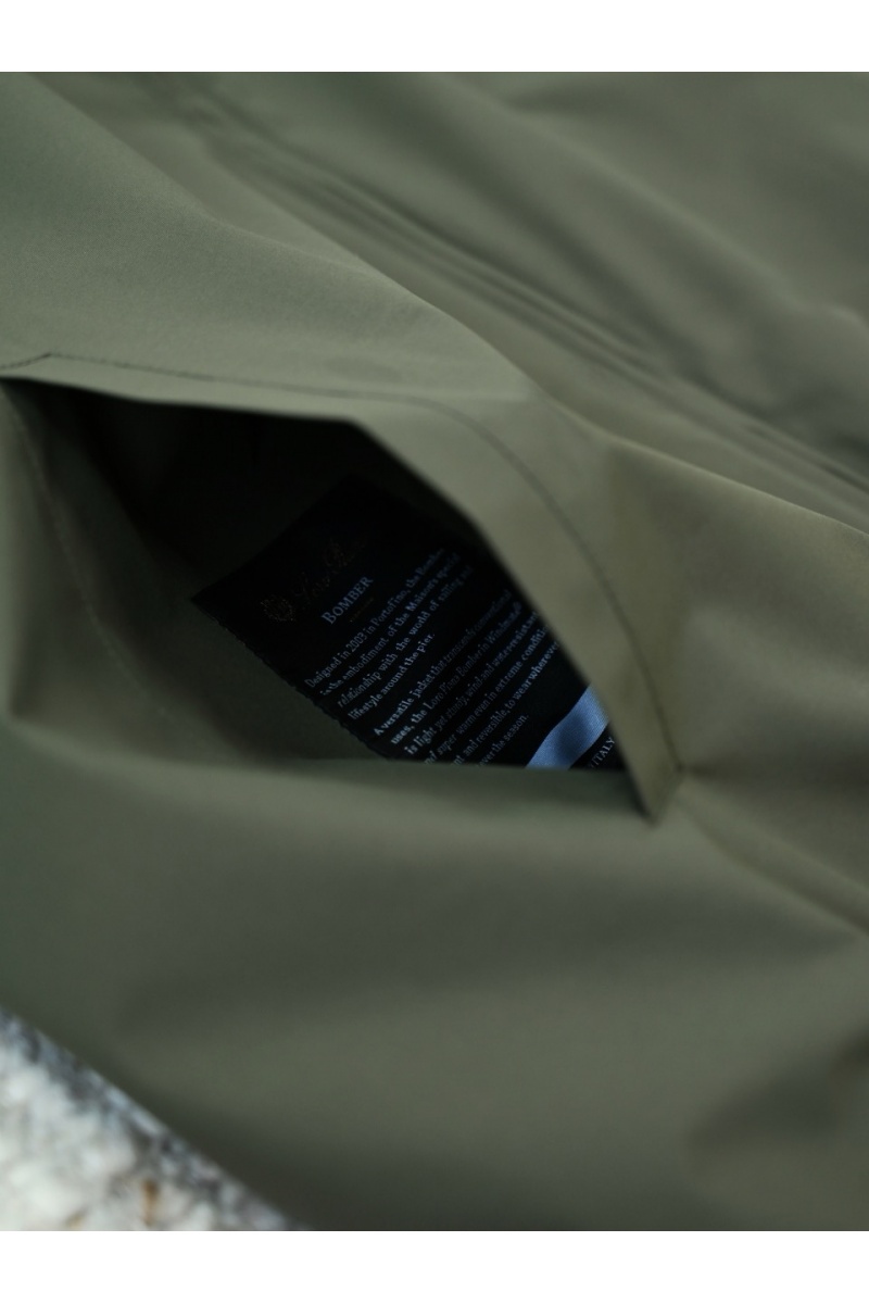 Loro Piana Двусторонняя ветровка premium - Army Green
