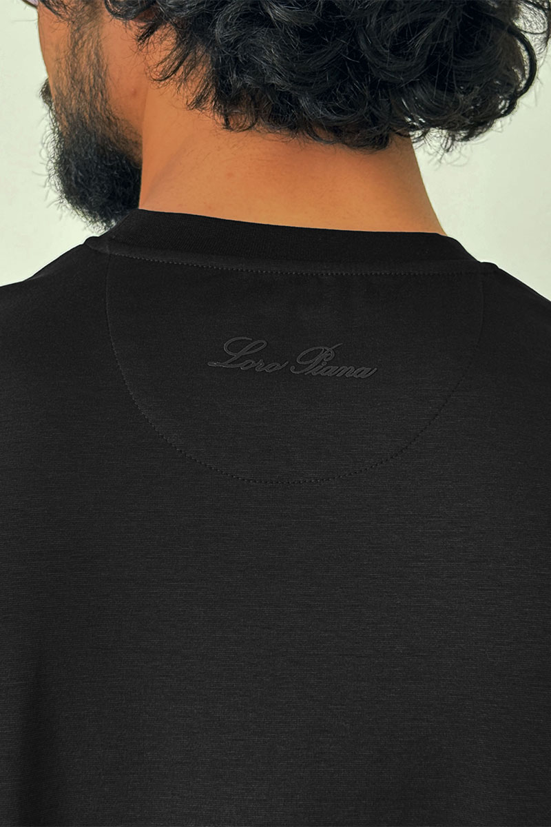 Loro Piana Мужская чёрная футболка