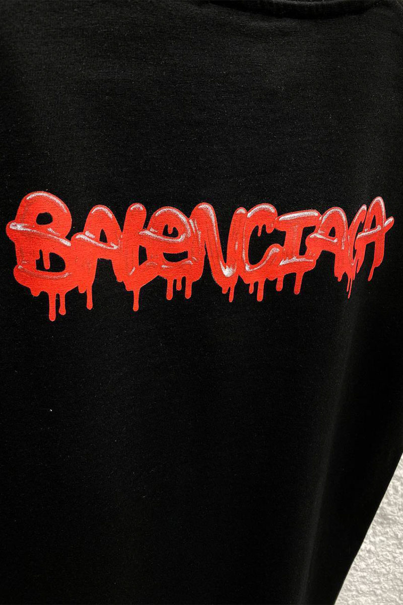 Balenciaga Чёрная оверсайз футболка