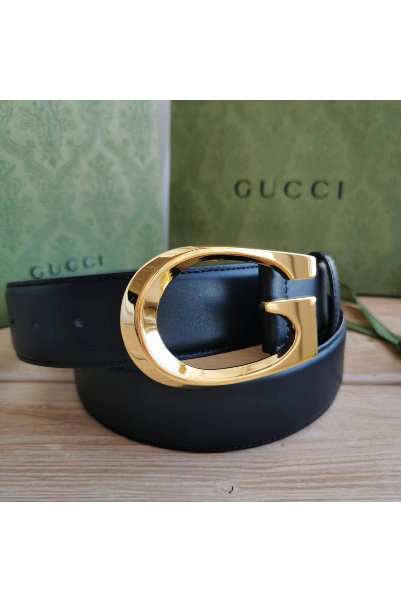 Gucci Кожаный ремень (длина 85 / 90 см) - Gold