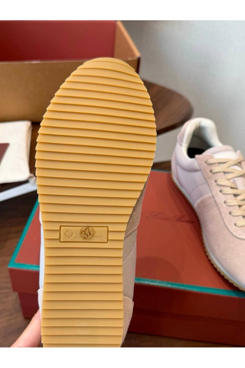 Loro Piana Женские замшевые кроссовки Fast Walk premium