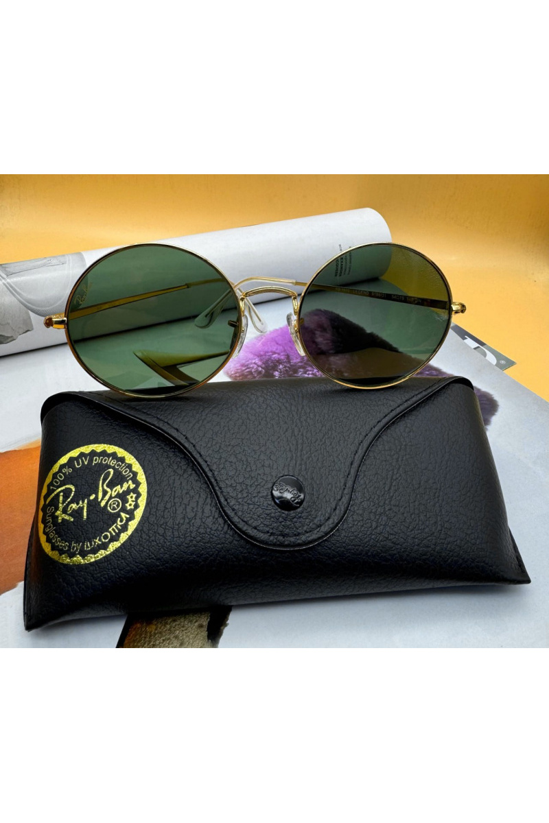 Ray Ban Солнцезащитные очки Oval Metal - Green