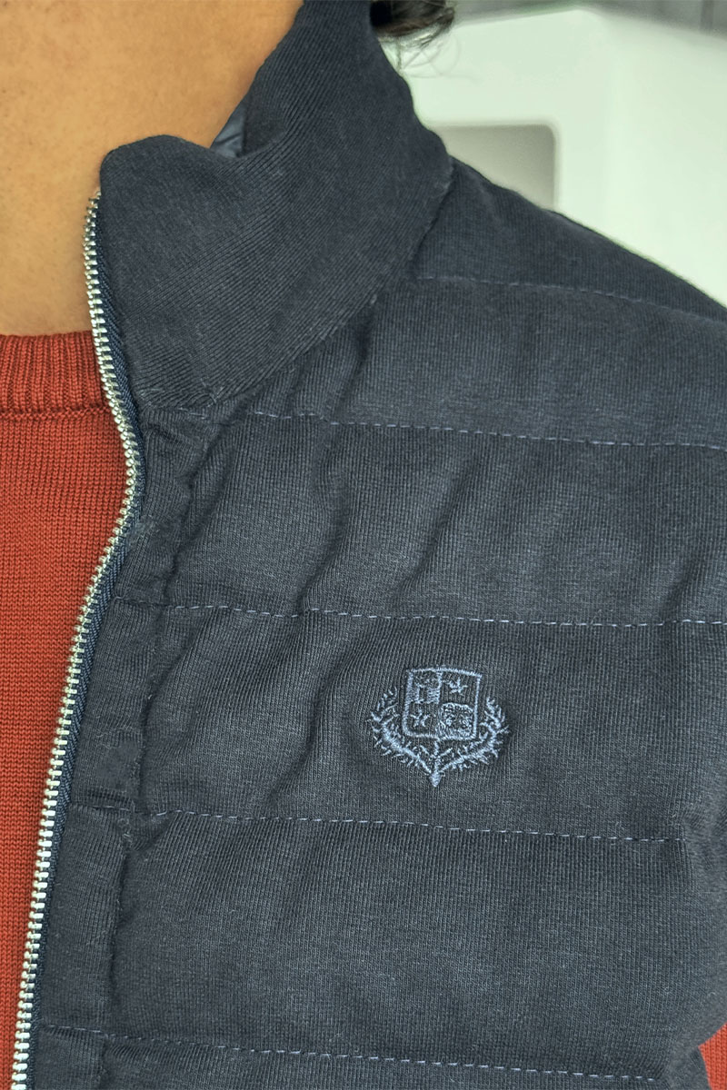 Loro Piana Тёмно-синий двусторонний жилет