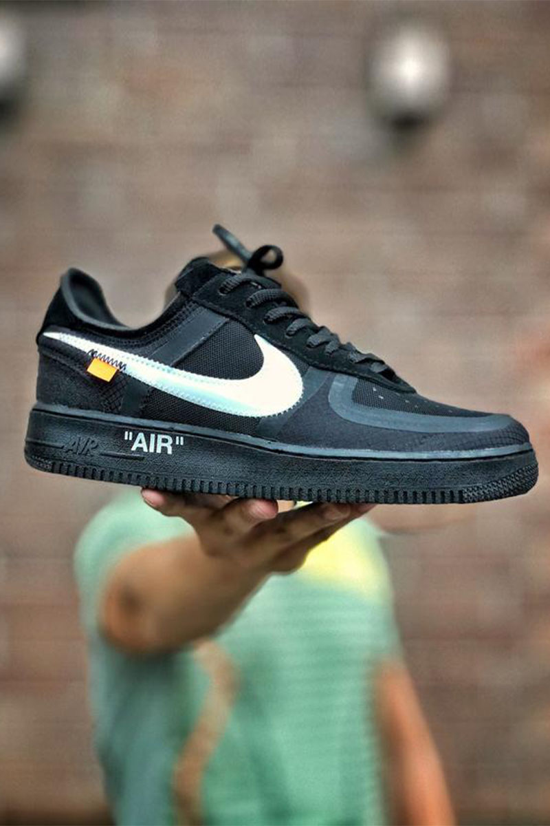 Off White x AF1 Low Black