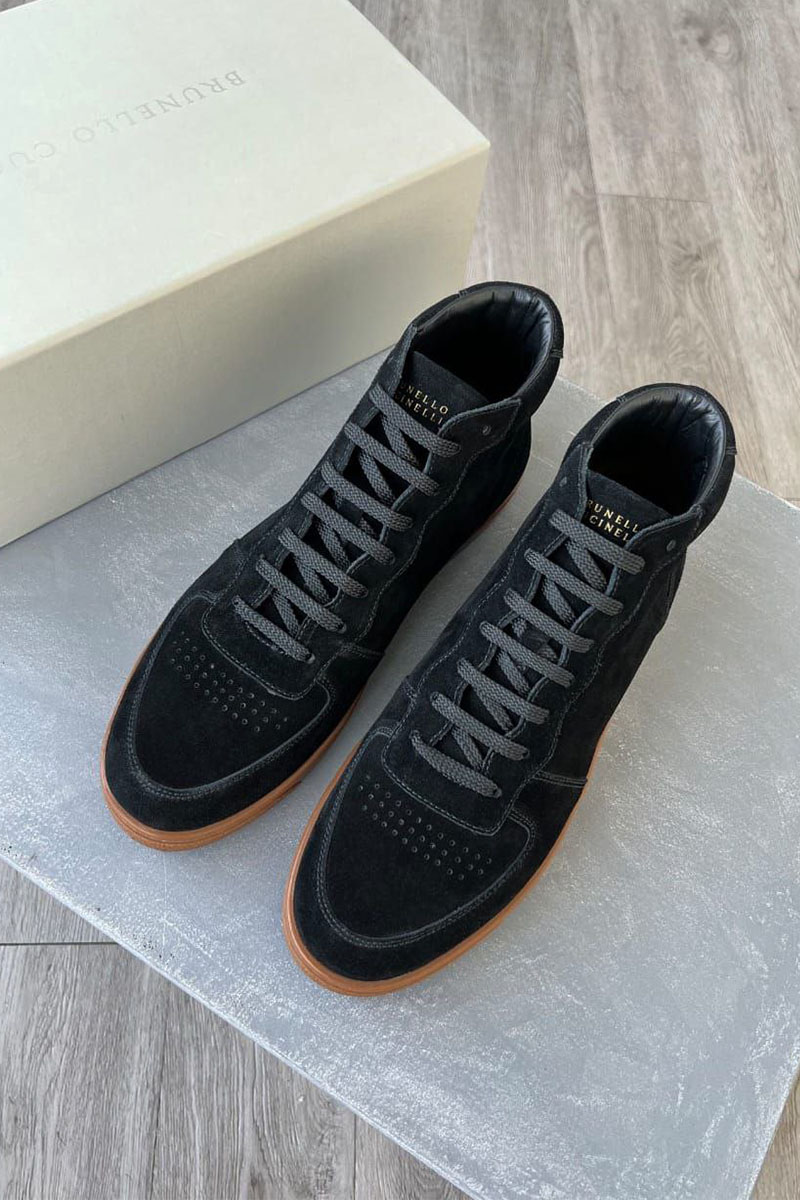 Designer Чёрные замшевые кроссовки 