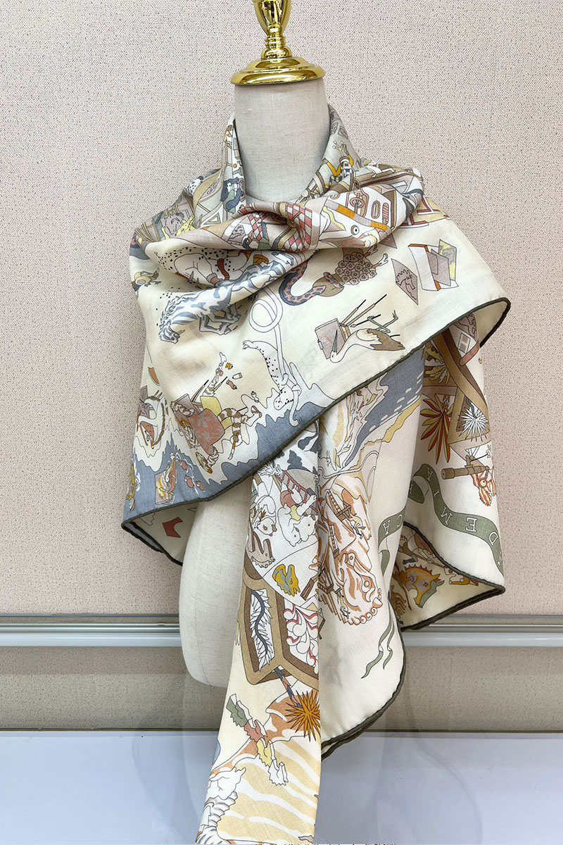 Hermes Платок Academia Hippica premium 140x140 см