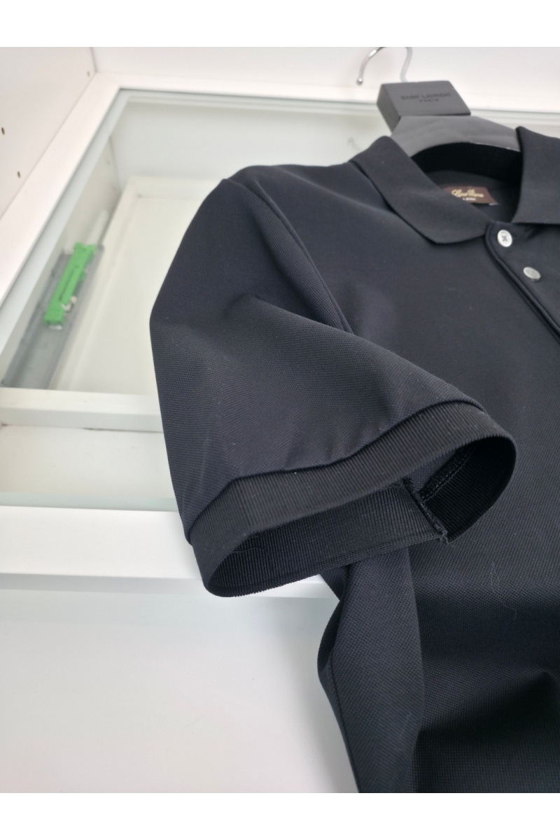 Loro Piana Мужское чёрное поло premium