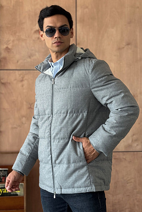 Мужской пуховик Premium - Grey 